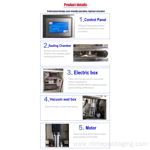 Automatic vacuum nitrogen filling tin can sealing machine